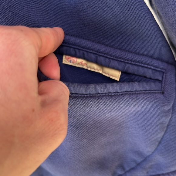 Polo by Ralph Lauren Embroidered Varsity Bomber Jacket - XL - Navy Blue & Red - Picture 8 of 9